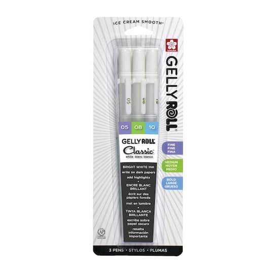 12 Packs: 3 ct. (36 total) Gelly Roll® Classic™ White Pen Set